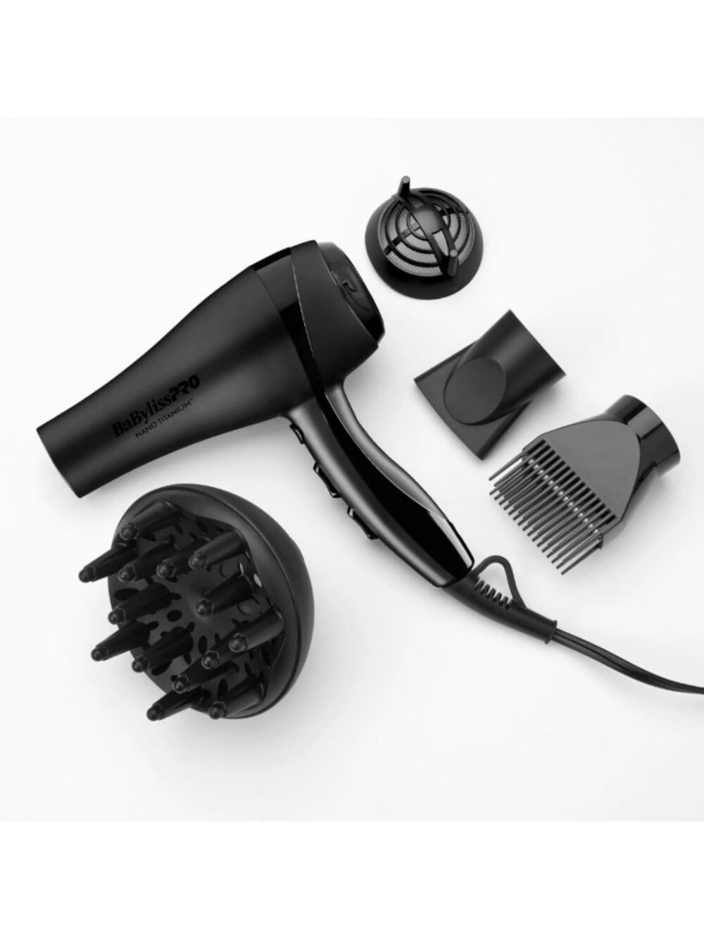 2000W Professional Ionic Blow Dryer with Concentrator Nozzle - Fast Drying Tool